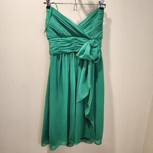 LAUREN By Ralph Lauren Evening Green Strappy  Cocktail Dress size 4